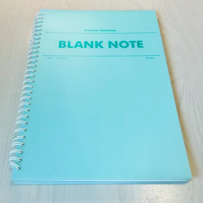 [BUNJANG] Mint Green Hardcover Blank Notebook / 민트색 무지 노트 공책 풀이 수학