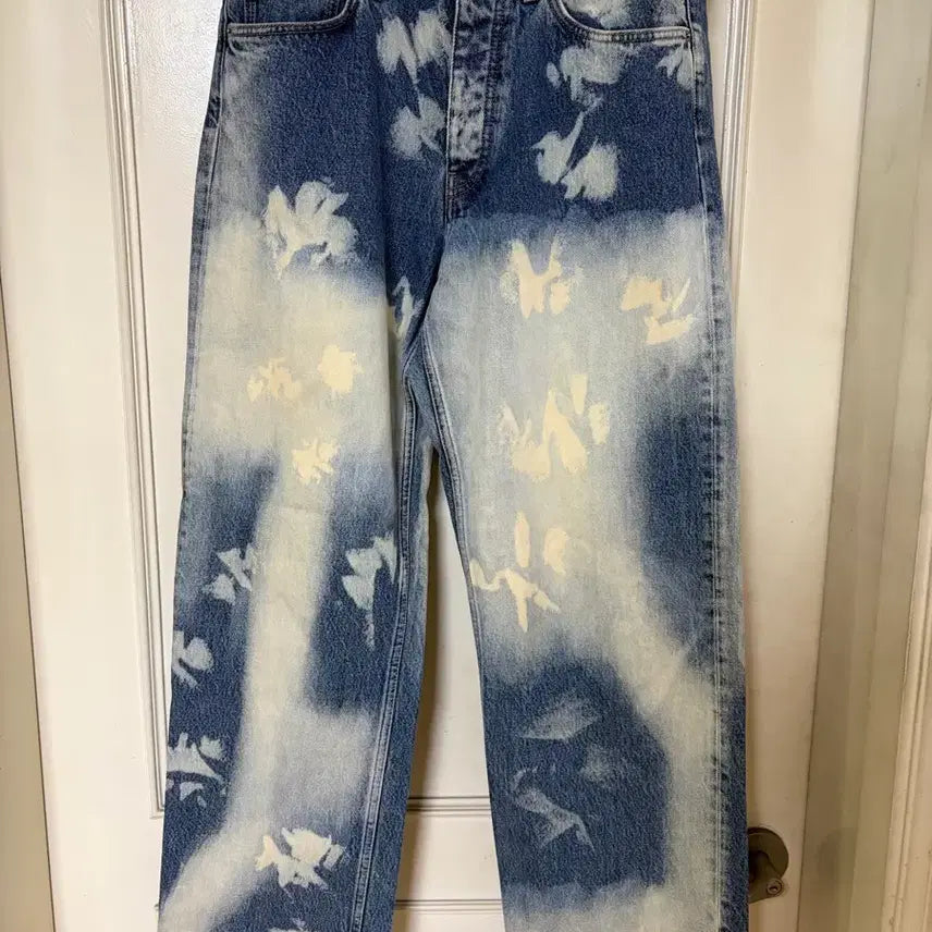 [BUNJANG] Sunflower Indigo Blue Loose Fit Denim Jeans 32x32 / Sunflower 인디고 블루 루즈 데님 32x32