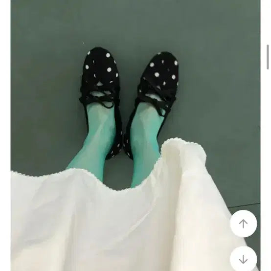 [BUNJANG] Double Strap Dot Shoes - Size 230 / 더블 스트랩 도트 슈즈 230 (2-3번 착용)
