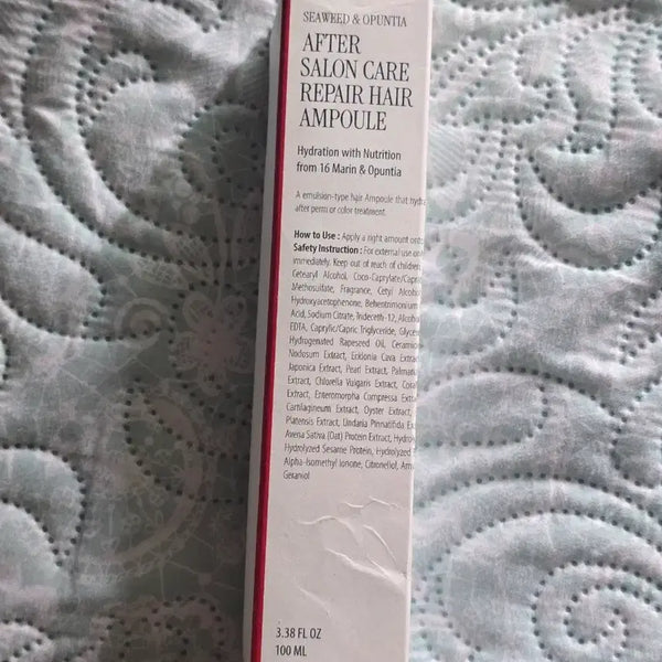 [BUNJANG] Coralsh After Salon Care Repair Hair Ampoule 100ml (Sealed) / [미개봉] 커라쉴 에프터 살롱 케어 리페어 헤어 앰플 100ml
