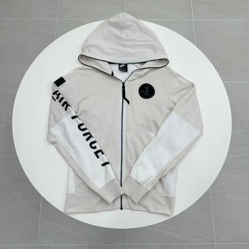 [BUNJANG] Nike AF1 Oversized Full Zip Hoodie Beige XL / 나이키 AF1 오버핏 풀 후드집업 XL 105