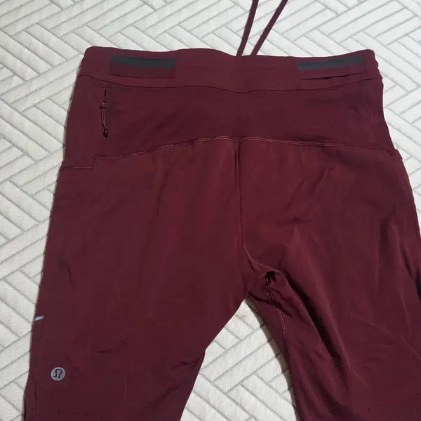 [BUNJANG] Lululemon Fast and Free 8" Half Tight Burgundy / 룰루레몬 패스트앤프리 하프타이즈