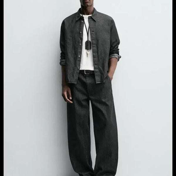 [BUNJANG] ZARA Barrel Fit Denim Pants 34 / <미착용 새상품> ZARA 자라 배럴핏 데님팬츠, 34