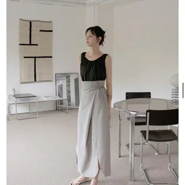[BUNJANG] Atelier Nine Wrap Skirt / (새상품)아틀리에나인 랩 스커트 55,66,77,,88가능