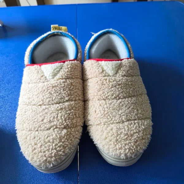 [BUNJANG] Hawkins Sport Men's Fleece Lined Indoor/Outdoor Slippers Beige 280 / Hawkins Sport 따뜻한 털 실외/내화 베이지 280