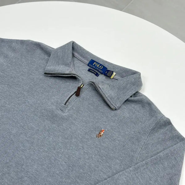 [BUNJANG] Polo Ralph Lauren New QR Half-Zip Sweatshirt L (100) / 폴로 랄프로렌 신형 큐알 반집업 맨투맨 L 100