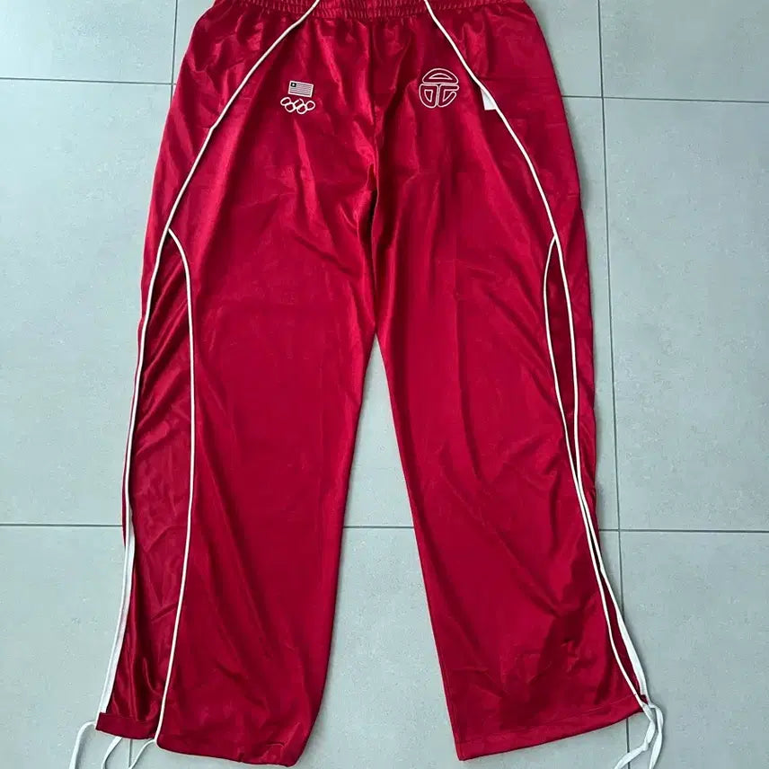 [BUNJANG] Telfar Split Track Pants Red M / 텔파 트임 트랙팬츠 레드 M
