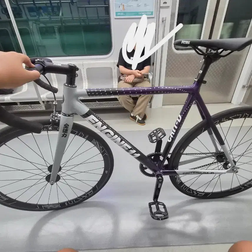 [BUNJANG] Engine 11 Eggplant Grey Bicycle / 엔진11 에그플랜트 그레이 판/대 다봄
