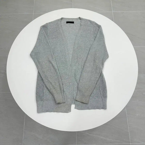 [BUNJANG] AllSaints Grey V-Neck Knit Cardigan (M) / AllSaints 올세인츠 그레이 브이넥 니트 가디건 m 95