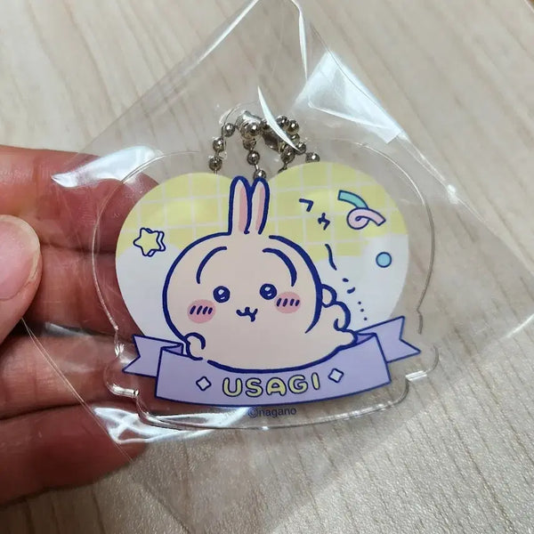 [BUNJANG] Monchh Monch Usagi Acrylic Keyring Holder / 먼작귀 우사기 아크릴 키링 키홀더