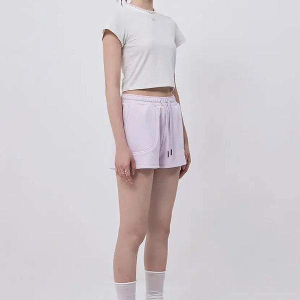 [BUNJANG] WOOALONG Stripe Slim T-shirts - Light Beige / [S] 우알롱 Stripe slim T-shirts - LIGHT BEIGE