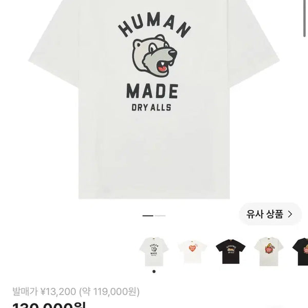 [BUNJANG] Human Made Animal T-Shirt 2XL / [2XL] 휴먼메이드 애니멀 반팔