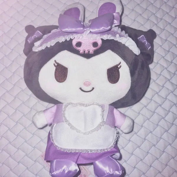 [BUNJANG] Sanrio Kuromi Birthday Rabbit Maid Big Plush Doll / 산리오 쿠로미 생일 래빗 메이드 BIG 누이구루미 인형 (토끼 메이드)