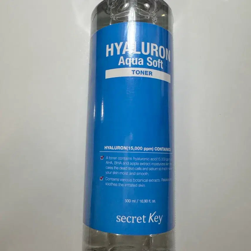 [BUNJANG] Secret Key Hyaluron Aqua Soft Toner 500ml / 새제품 시크릿키 히알루론 대용량토너 500ml