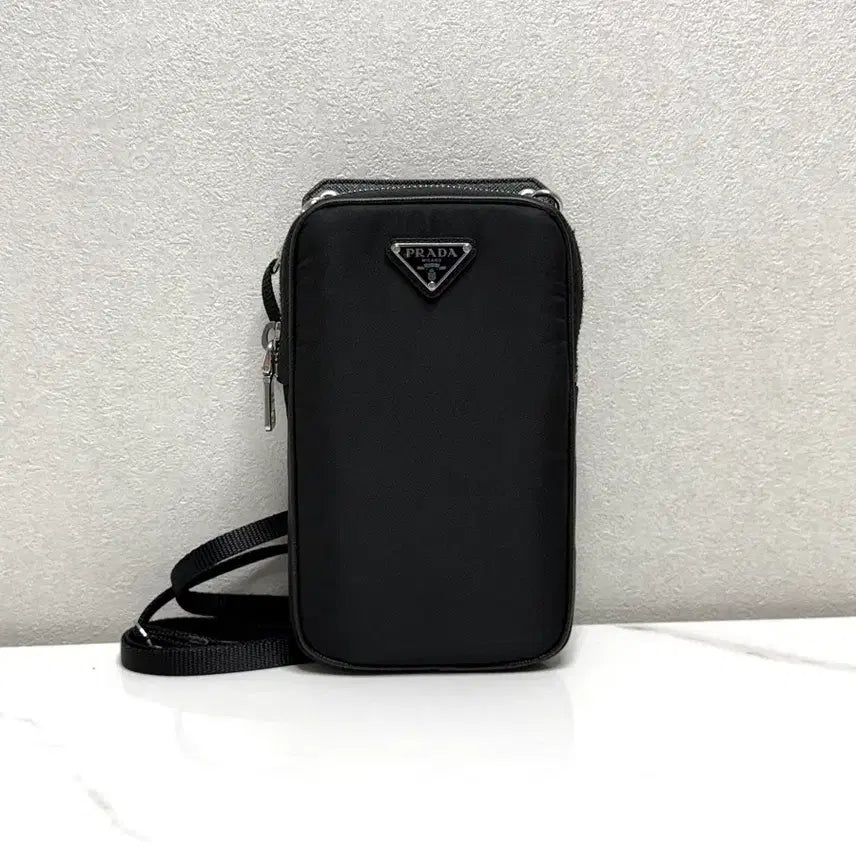 [BUNJANG] Prada Re-Nylon Phone Holder Crossbody Bag Black / (정품/A+)프라다 리나일론 폰홀더 크로스백