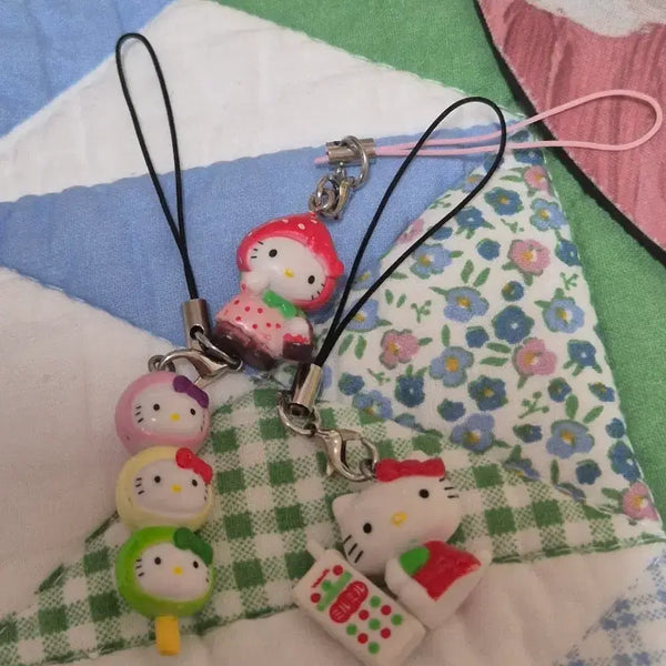 [BUNJANG] Hello Kitty Keyring Set (3 Pieces) / 반택가능)헬로키티 키링 3개 세트