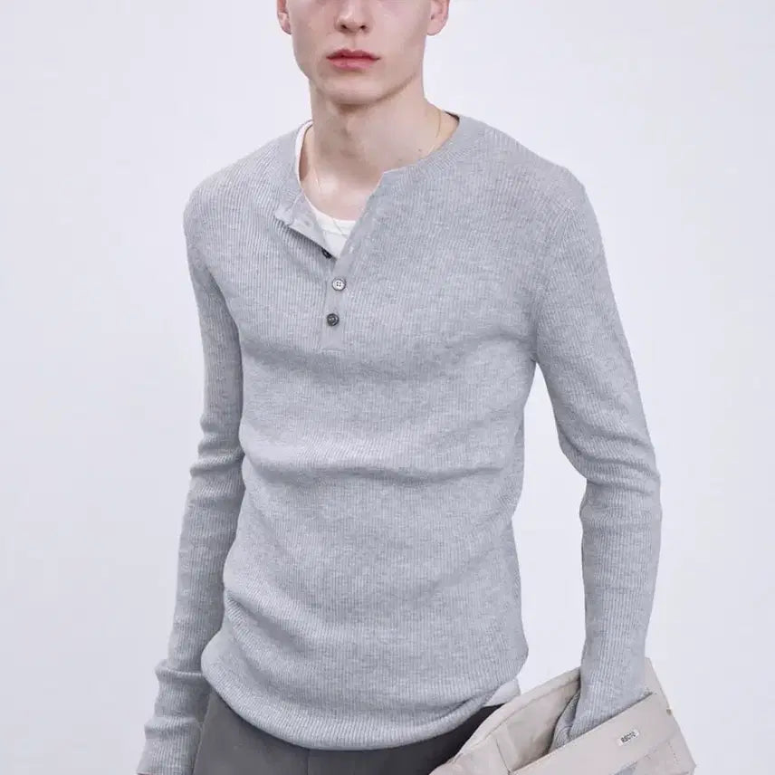 [BUNJANG] RECTO Henryneck Gray M / 렉토 헨리넥 그레이 M