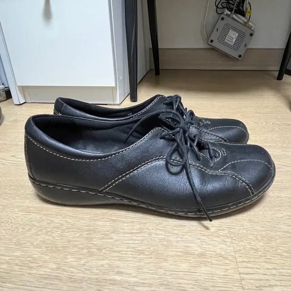 [BUNJANG] Clarks Black Leather Sneakers / 클락스 신발