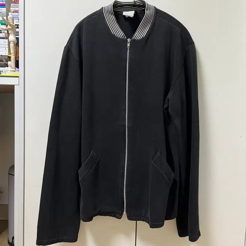 [BUNJANG] Agnes B. Black Color Block Detail Jacket / 아네스베 자켓