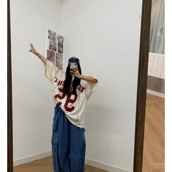 [BUNJANG] Bell201 New York Mesh T-Shirt (Ivory) / 벨201 뉴욕 매쉬티(아이보리)