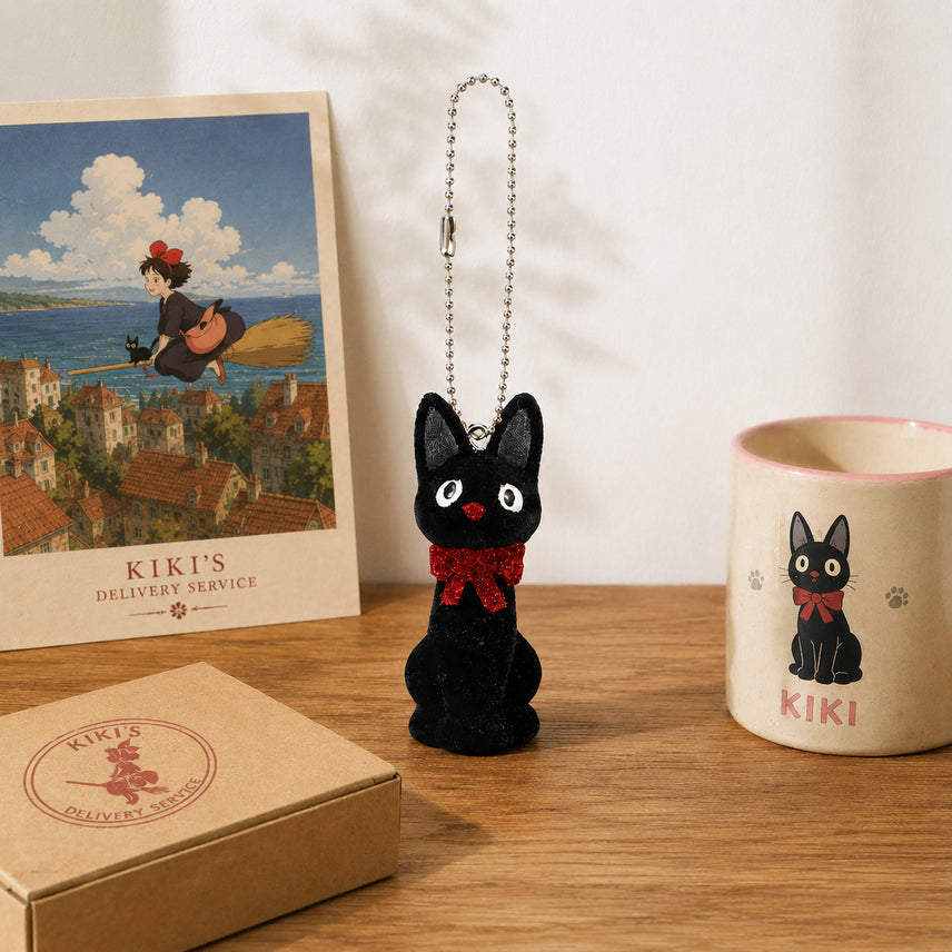 [BUNJANG] Ghibli Kiki's Delivery Service Jiji Keyring / (일본정품) 지브리 마녀배달부키키 지지 키링