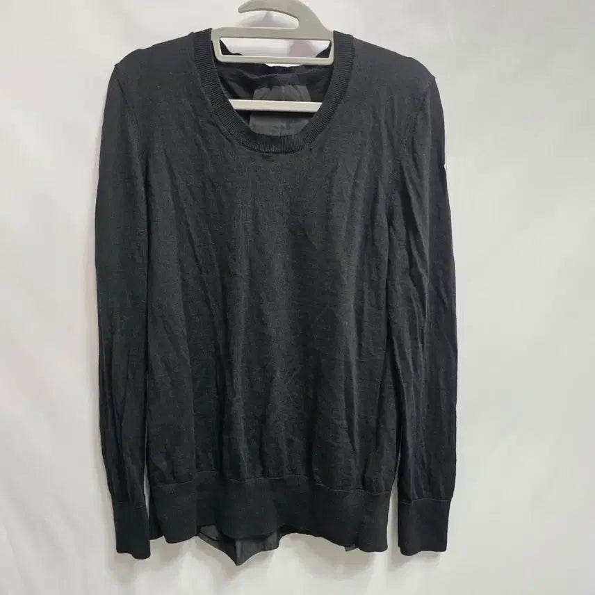 [BUNJANG] Moncler Virgin Wool Black Knit Sweater / 몽클레어 버진울 블랙니트