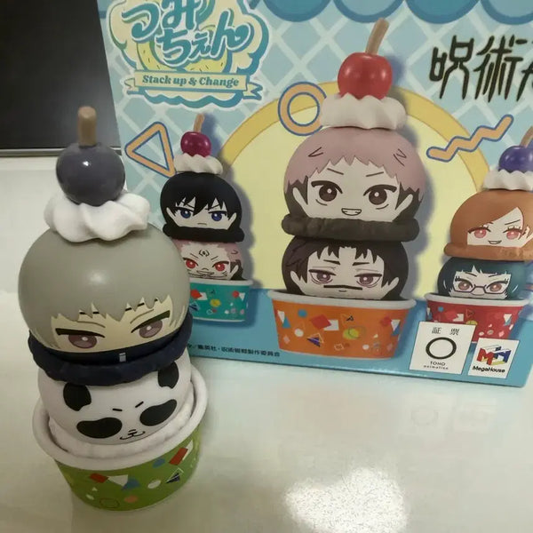 [BUNJANG] Jujutsu Kaisen TsumiChen Inumaki & Panda Figure Set / 주술회전 츠미첸 아이스크림 이누마키 판다 피규어