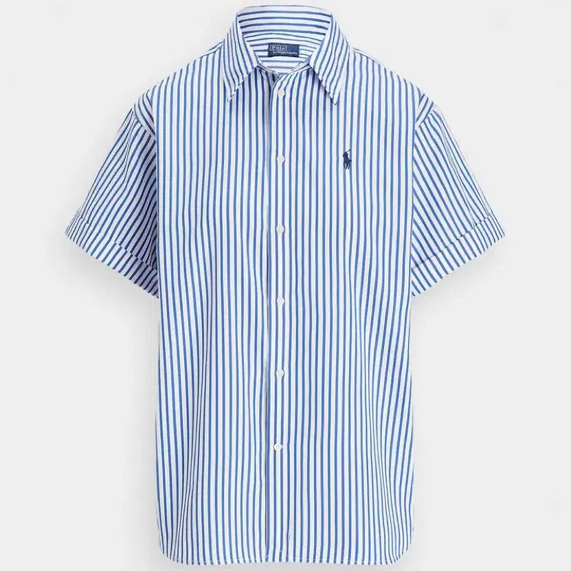 [BUNJANG] Polo Ralph Lauren Striped Short Sleeve Shirt / 폴로 랄프로렌 스트라이프 반팔 셔츠 / 띠어리 시스템 오라리 마시모두띠 코스 아르켓