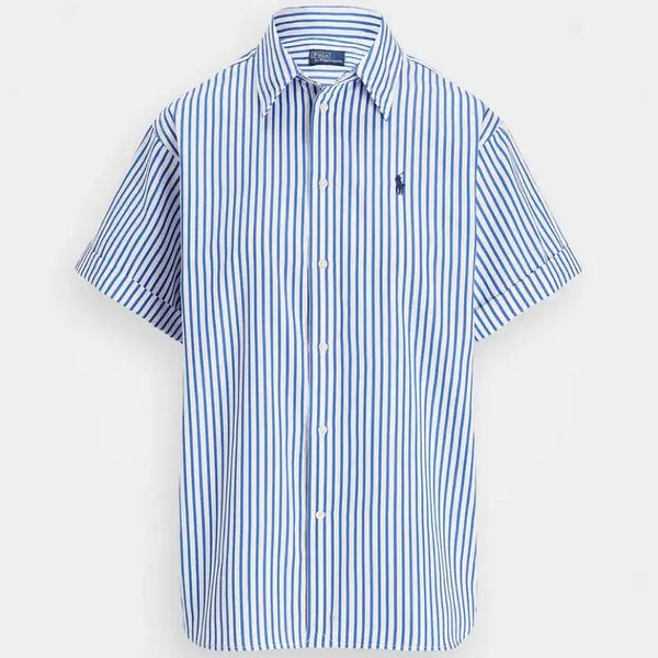 [BUNJANG] Polo Ralph Lauren Striped Short Sleeve Shirt / 폴로 랄프로렌 스트라이프 반팔 셔츠 / 띠어리 시스템 오라리 마시모두띠 코스 아르켓