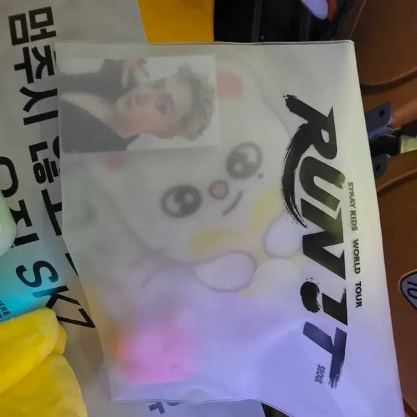 [BUNJANG] Stray Kids World Tour 'RUN IT' Concert Entry Gift Pouch & Photocard / 스키즈 콘서트 입장기프트 run it 중콘 입장 기프트 특전 양도