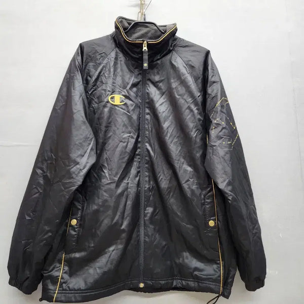 [BUNJANG] Champion Japan Old School Golden Logo Warm-Up Windbreaker Jacket L (XL) / 올드스쿨 챔피온 일본판 금장로고 웜엄 바람막이 자켓 L(XL)