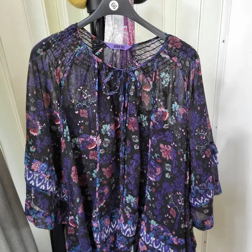 [BUNJANG] Anna Sui Floral Blouse / 안나수이 플로럴 블라우스