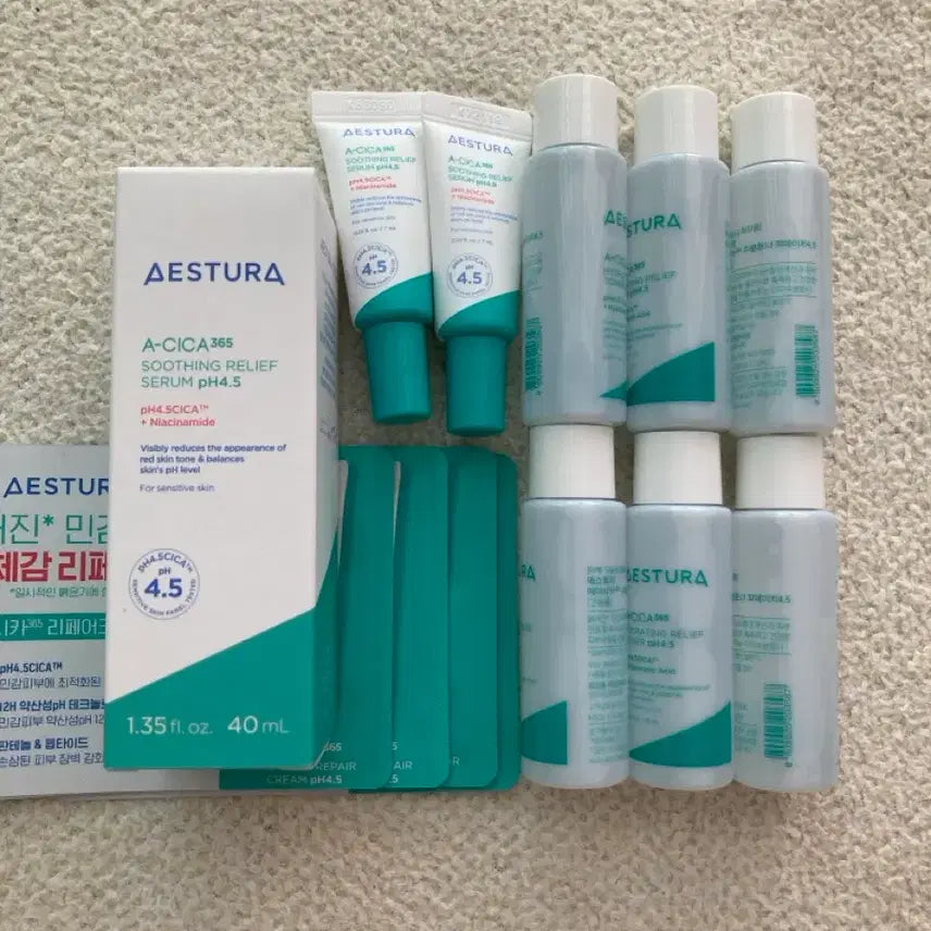 [BUNJANG] AESTURA Cica Serum Set / 에스트라 시카세럼54ml+토너150ml+크림4ml