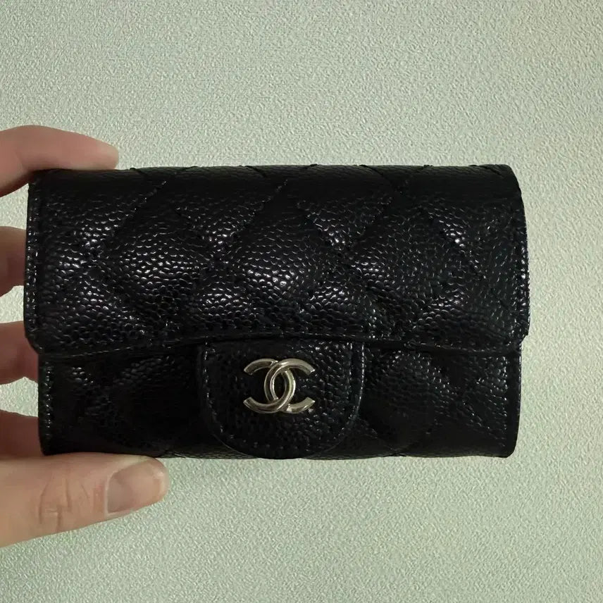 [BUNJANG] Chanel Caviar Wallet Silver Hardware / 샤 지갑 은장