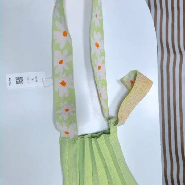 [BUNJANG] Daisy Pleated Knit Bag / 럭키 플리츠 니트백 데이지