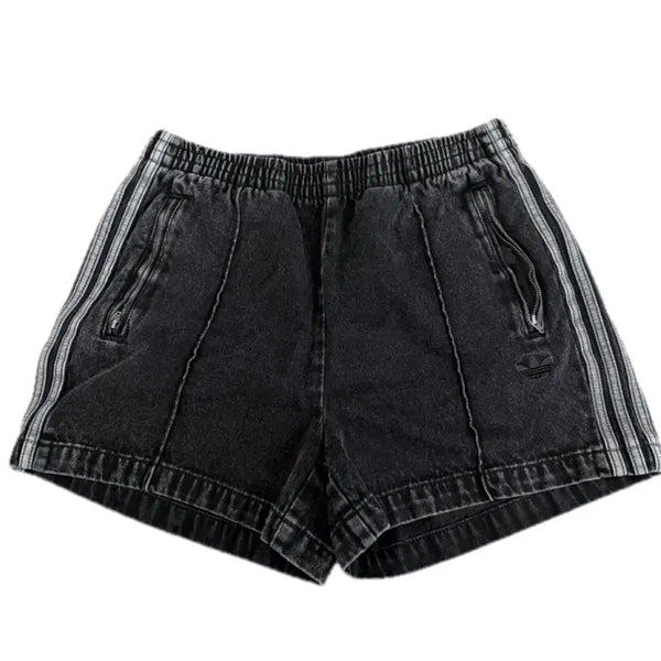 [BUNJANG] Adidas Denim Black Short Pants / 아디다스 데님 블랙 숏팬츠 반바지