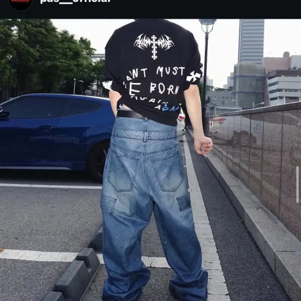 [BUNJANG] SAGGING JEANS SNOW L SIZE NEW / pas066 새깅진 스노우 L 새상품