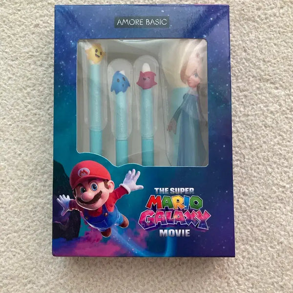 [BUNJANG] Amorebasic Super Mario Galaxy Mini Brush Set (4 Pieces) / 아모레베이직 슈퍼마리오 갤럭시 미니브러쉬4종세트