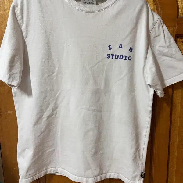 [BUNJANG] Iab Studio T-Shirt White Blue / 아이앱스튜디오 반팔 흰색파랑
