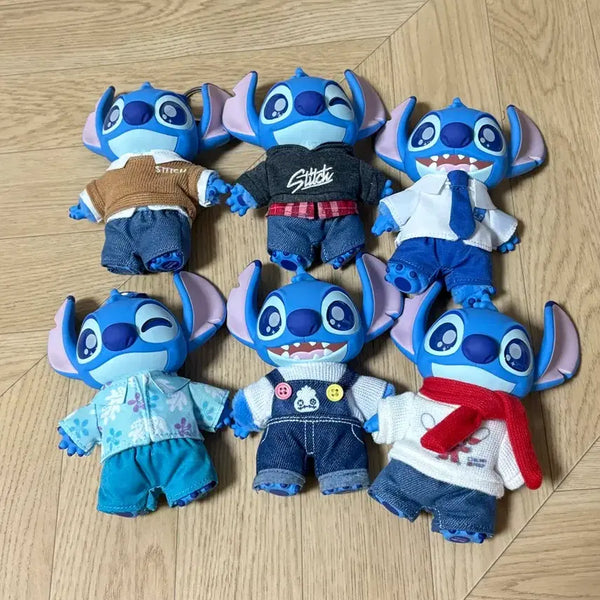 [BUNJANG] Disney Stitch Dress-Up Keychain Figure Bundle Set / 스티치 드레스업 키링 피규어 일괄