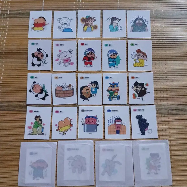 [BUNJANG] Shin-chan White Dog Sticker Pack (1 Piece Select) / 짱구띠부씰 흰둥이띠부씰 1개 선택