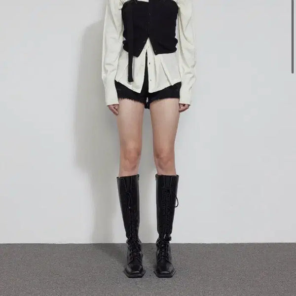 [BUNJANG] Bohemian Seoul Button Knit Bustier / 보헤미안서울 버튼 니트 뷔스티에
