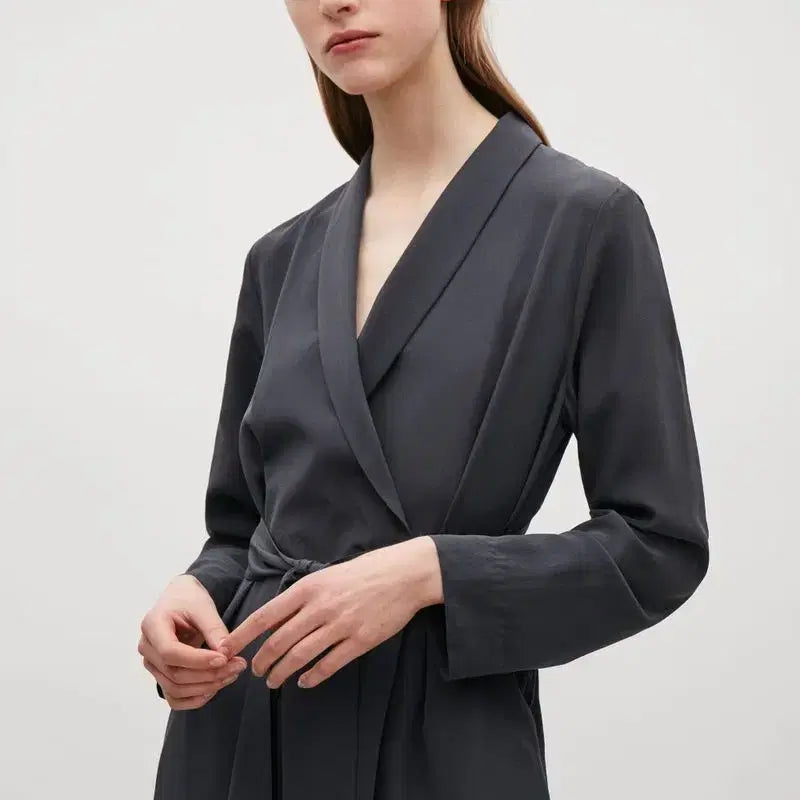 [BUNJANG] COS Black Wrap Dress / COS 블랙 랩 원피스