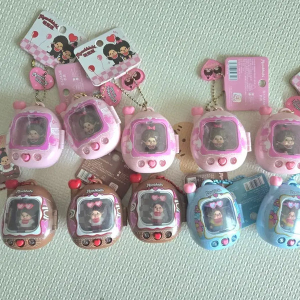 [BUNJANG] Sealed Monchhichi Tamagotchi Keychain / 미개봉새상품) 몬치치 다마고치 키링 팝니다.