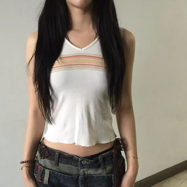 [BUNJANG] Uniqlo Mori Girl Sawako Sleeveless Top / JPN Uniqlo 모리걸 사와코 슬리브리스