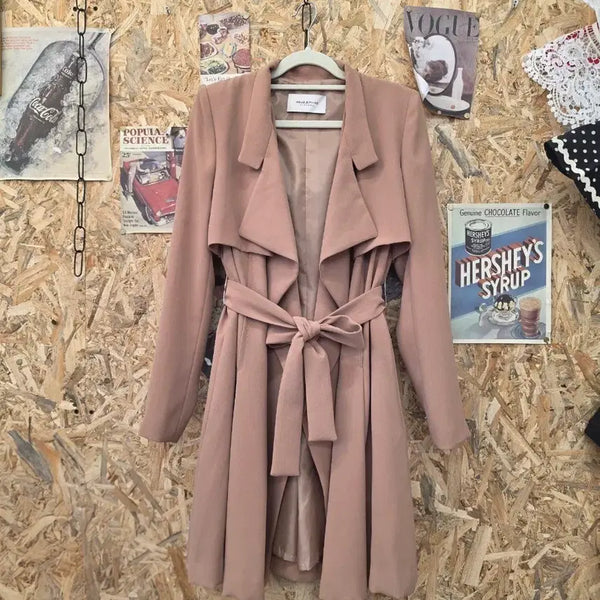 [BUNJANG] MOJO.S.PINE Beige Open Belt Jacket / 모조에스핀 베이지 오픈 벨트 자켓 55