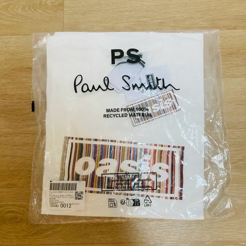 [BUNJANG] Paul Smith x Oasis Logo T-Shirt White M / 새상품) 폴 스미스 x 오아시스 로고 티셔츠 M