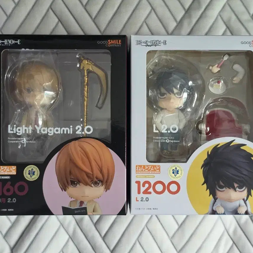 [BUNJANG] Death Note Light Yagami & L Nendoroid Set / 데스노트 라이토 엘 2.0 넨도로이드 일괄
