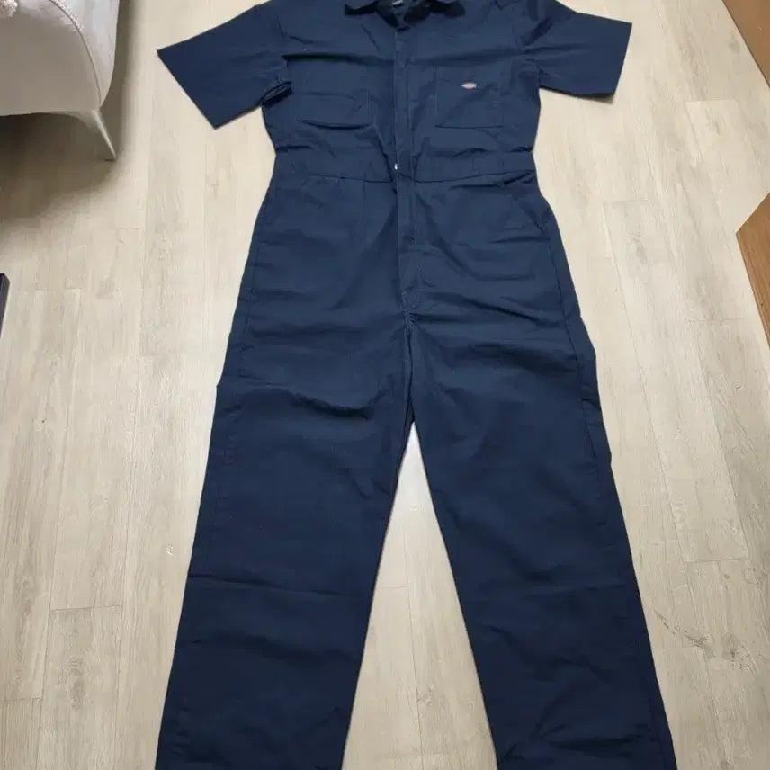 [BUNJANG] Dickies Navy Short Sleeve Jumpsuit MR Model 33999 / 디키즈 반팔 점프수트 네이비 MR 33999모델
