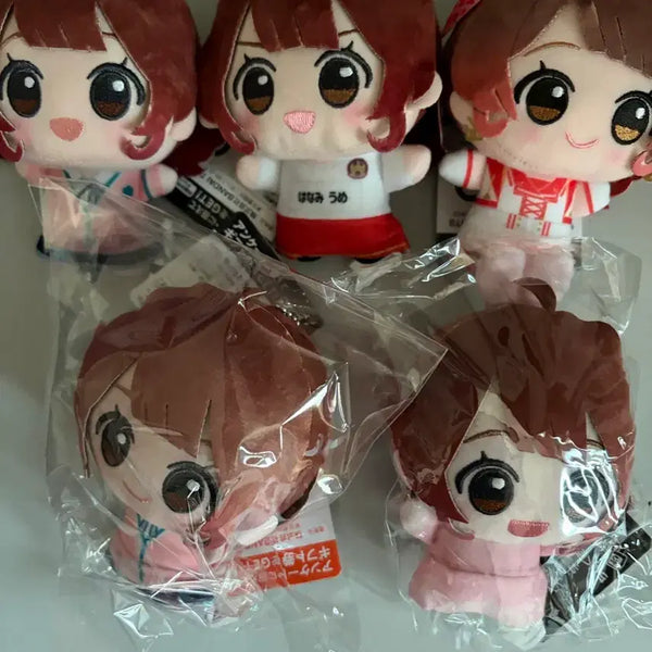 [BUNJANG] Idolmaster Hanami Ume Chibi Plush Set (5 Types) / 학원 아이돌마스터 하나미 우메 치비구루미 5종 일괄